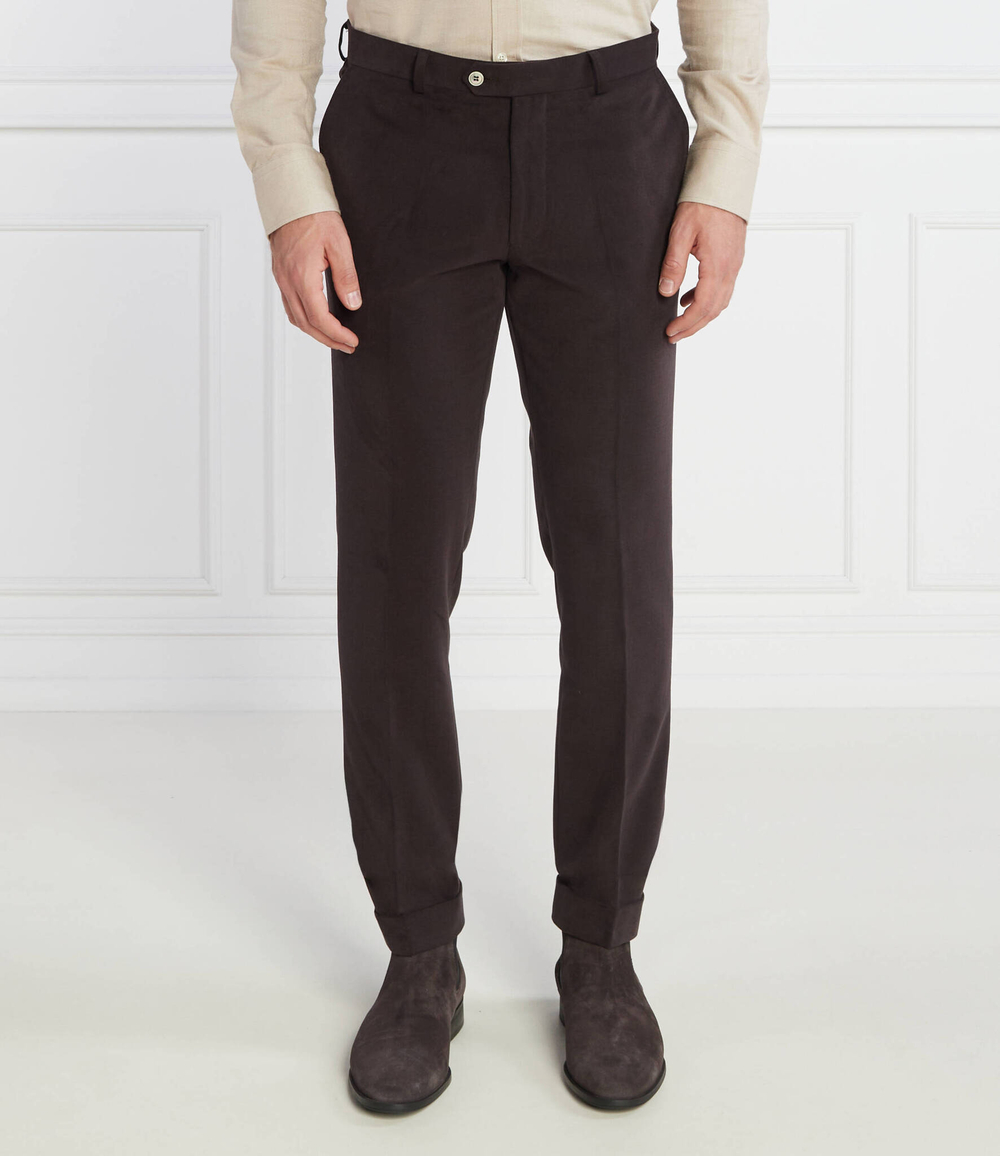 Брюки denz turn up Oscar Jacobson - каштановый(53905771)