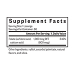 Seeking Health, фолиновая кислота, 800 мкг, 60 пастилок