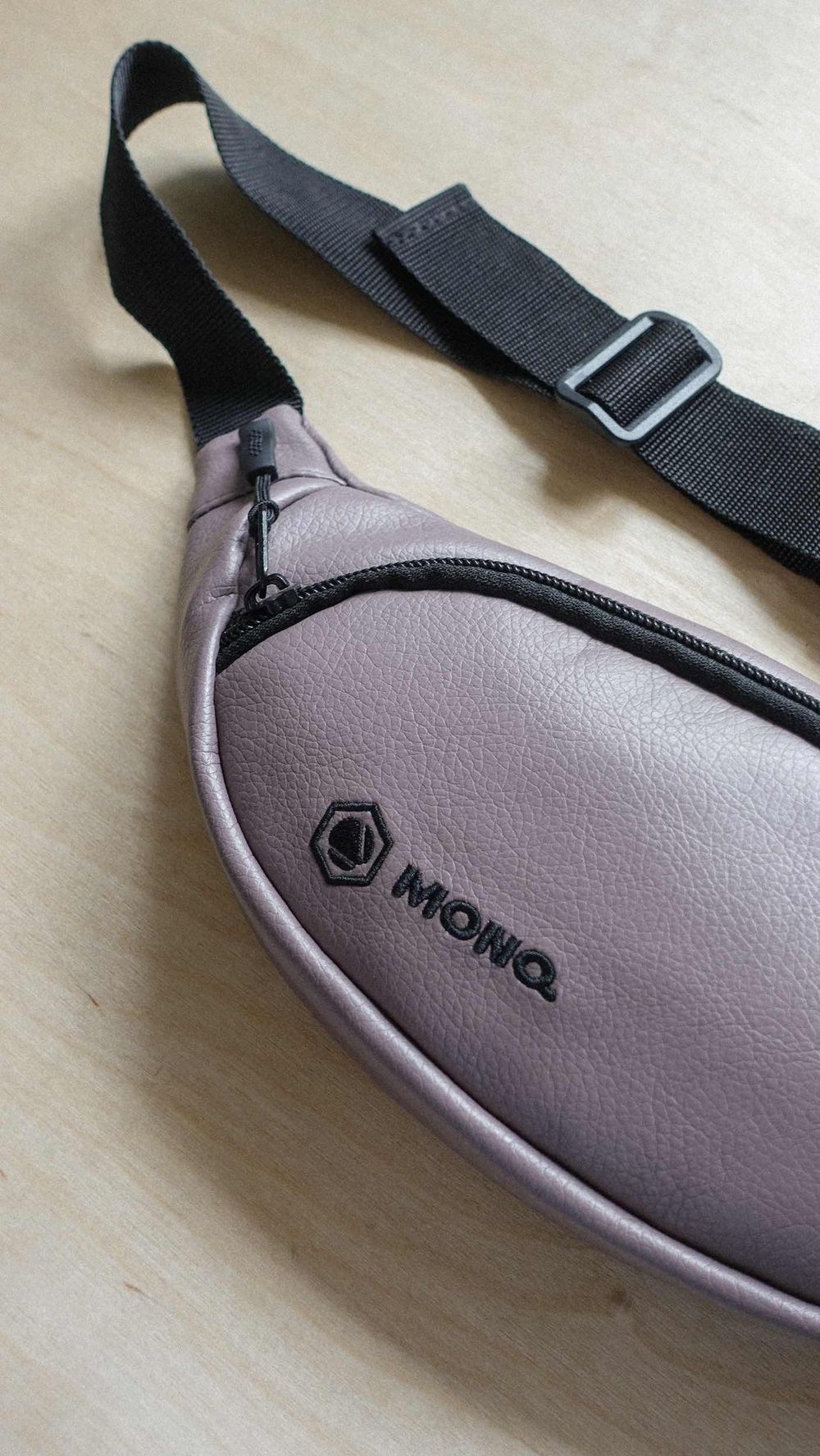 Сумка поясная MONQ Small Buddha Искусственная кожа Пыльная роза