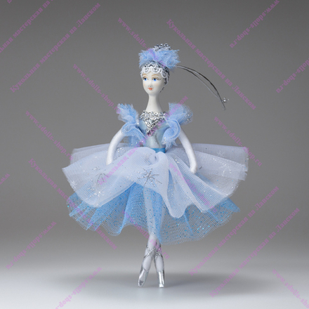 Ёлочная игрушка Балерина-Снежинка