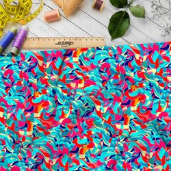 Ткань премиум таффета футуристические миры