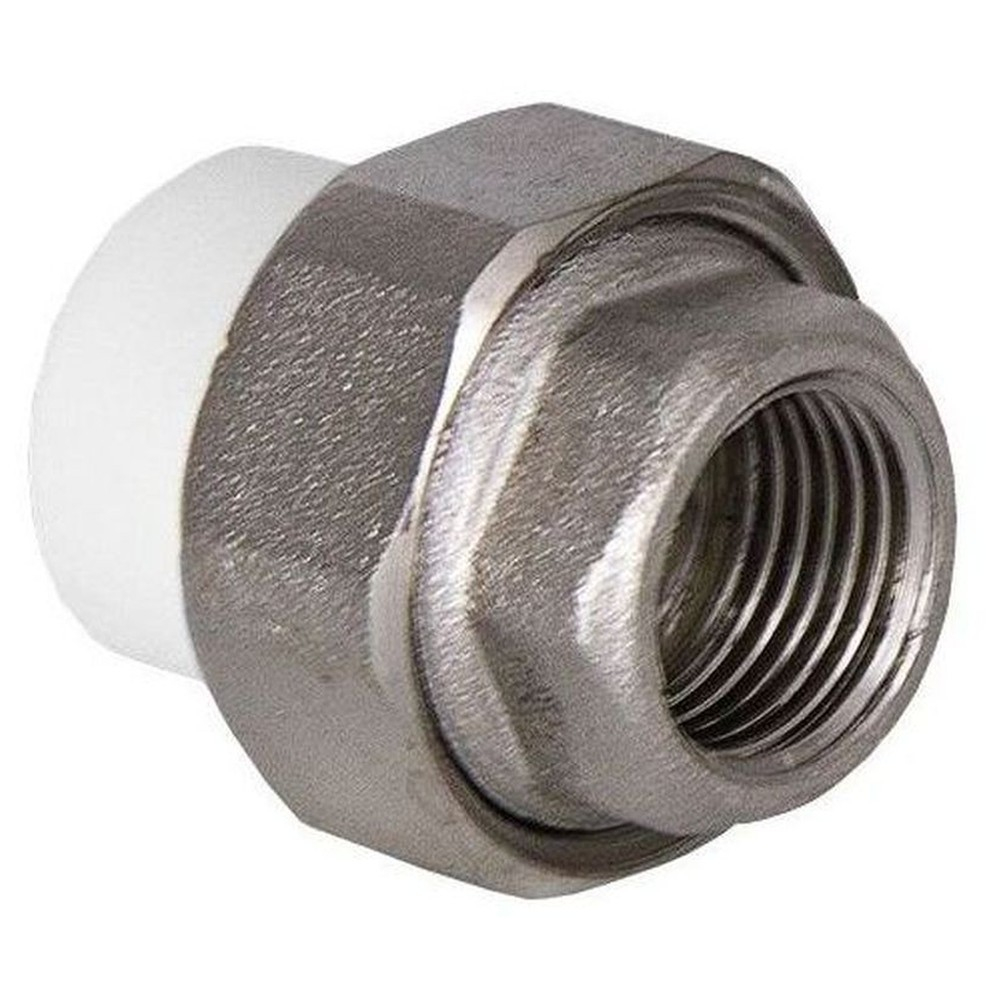 Муфта TEBO сер. PP-R комбин. разъемная (Американка) 32x3/4" ВР (10/80), арт. 016020807