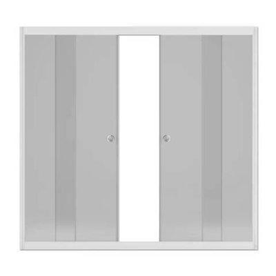 ширма на ванну раздвижная Protection 149х140х6,5 стекло прозр. 4мм, бел. профиль MELODIA