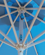 Зонт профессиональный 3х3 м Scolaro Rimini Standard, белый, слоновая кость