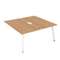 10БДКВ.289 Стол системы БЕНЧ, сдвоенный, на 2 рабочих места - конечный (1400*1635*750)