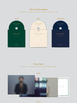 Альбом JUNG KOOK (BTS) - GOLDEN 3 Version SET