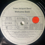 Peter Jacques Band ‎– Welcome Back (Германия 1980г.)