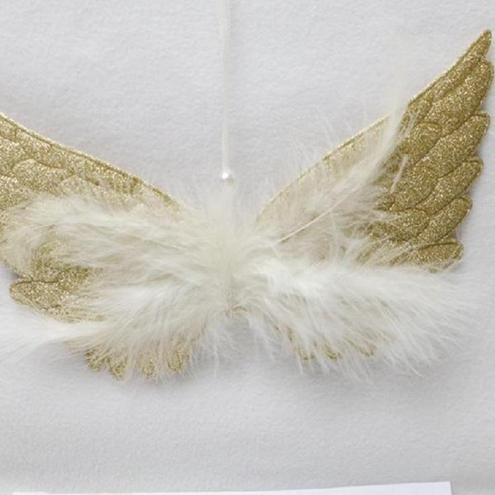 Подвеска "Волшебные крылья" 23 см, Золото (Серпантин)