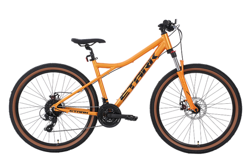 Велосипед 27,5" Stark'25 Slash 27.1 D р.XS/14.5" оранжевый матовый/черный
