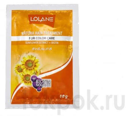Маска для волос с экстрактом семян подсолнечника Lolane Sunflower extract + biotin, 10 гр