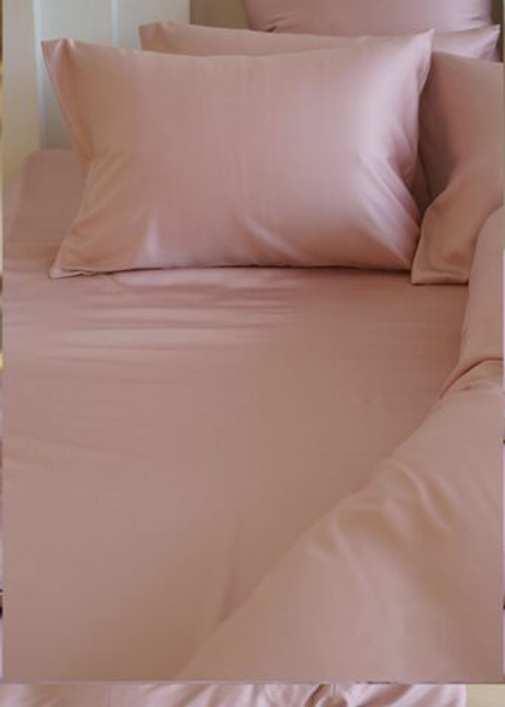 Простыня на резинке 160x200x40 German Grass Rose Brilliant розовая