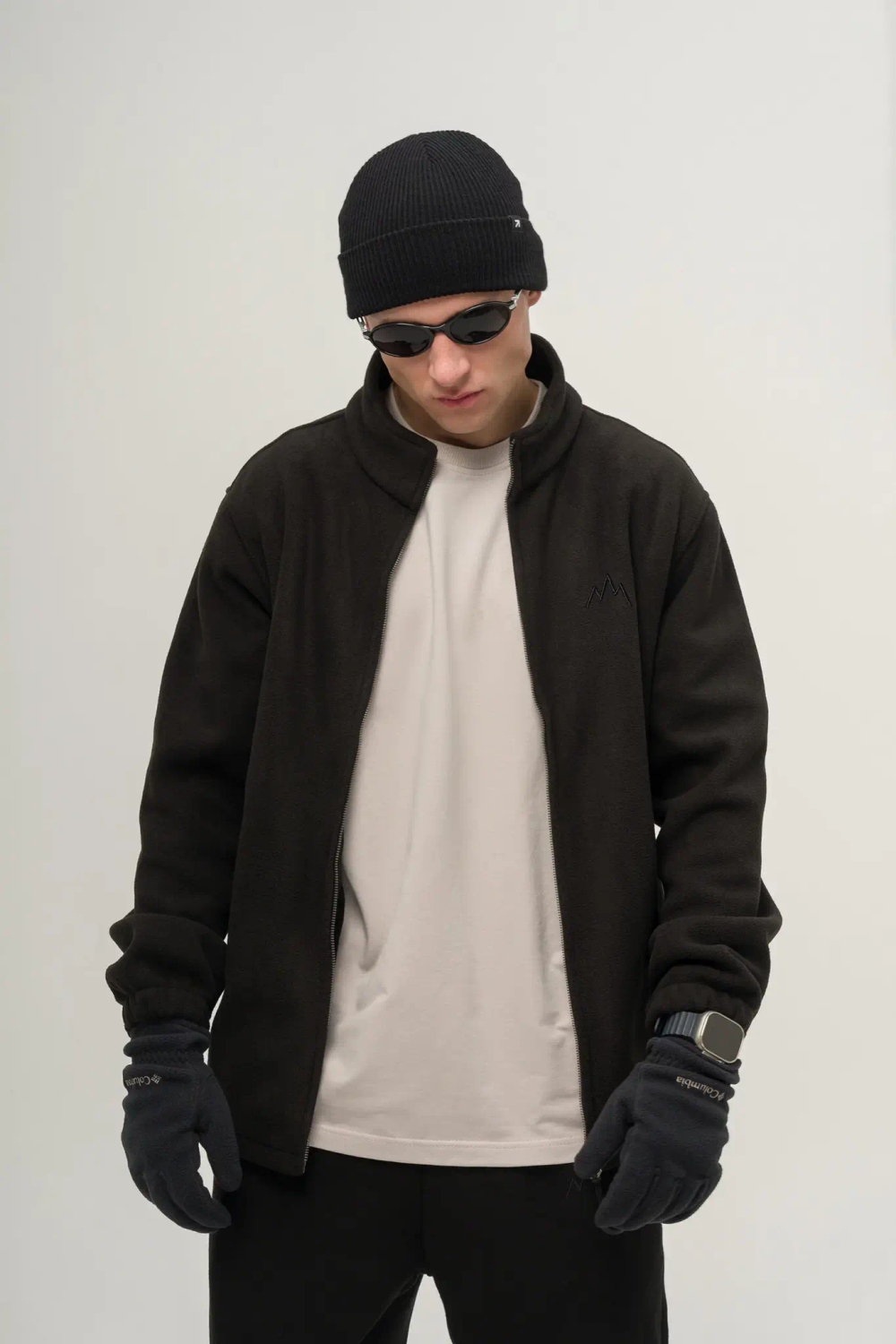 Толстовка KUL'TURA "ZIP FLEECE" Чёрный