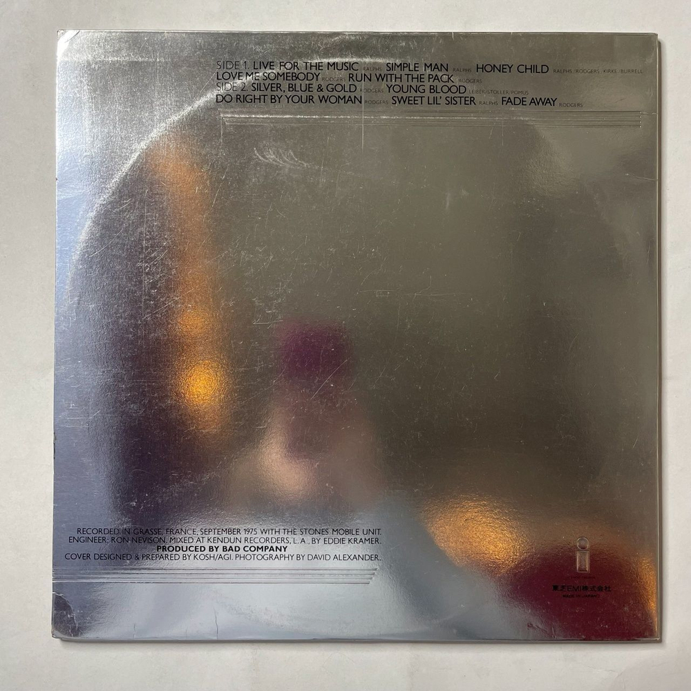 Винтажная виниловая пластинка LP Bad Company Run With The Pack (Japan 1976) (No Obi) (Promo) Simple Man
