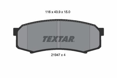 TEXTAR - 2194701-TET - Brake Pad Set, disc brake