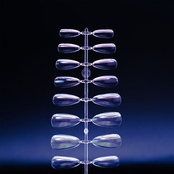 Гелевые типсы для наращивания (форма классический миндаль) 1 пластинка