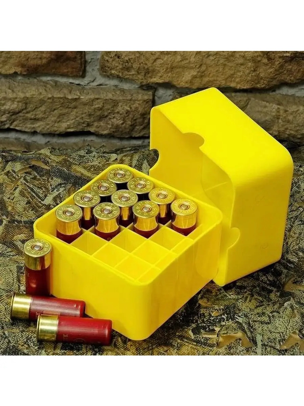 Коробка 12 калибр 25шт желтая