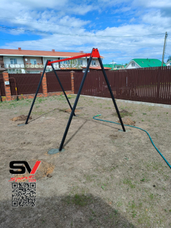Монтаж уличных качелей Sv Sport