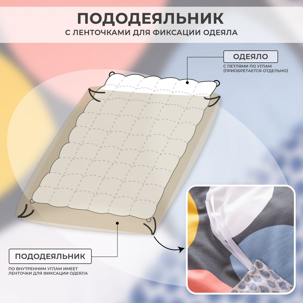 Комплект постельного белья Сатин 100% хлопок