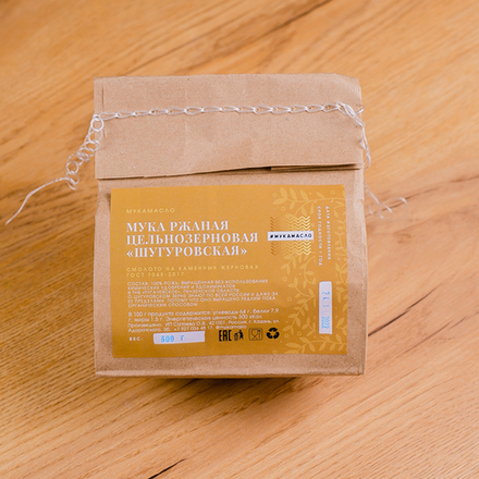 Мука ржаная цельнозерновая шугуровская  "Мука масло" 250 г