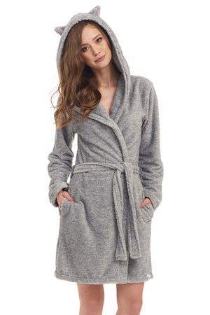 Женский халат SSK.9401 Grey Melange Doctor Nap