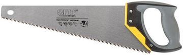 Ножовка по дереву, средний каленый зуб 7 ТPI, 3D заточка, 3К пласт.прорезиненная ручка, Профи 400 мм