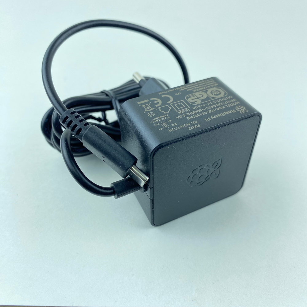 Оригинальный блок питания для Raspberry Pi 4 черный цвет