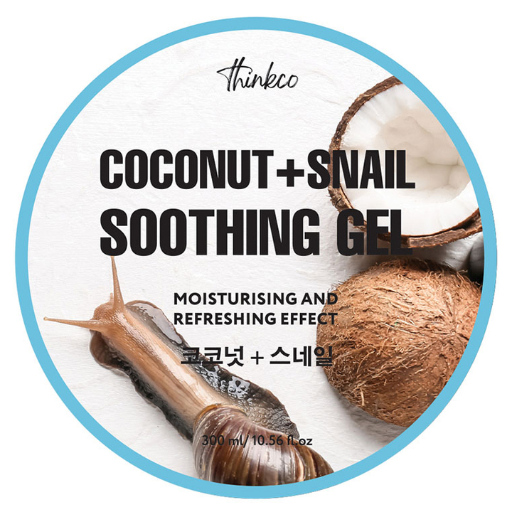 Гель для лица и тела Thinkco Coconut + Snail Soothing Gel Кокос и муцин улитки 300 мл