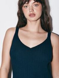 Платье сарафан вязаное "Темно-синее" женское