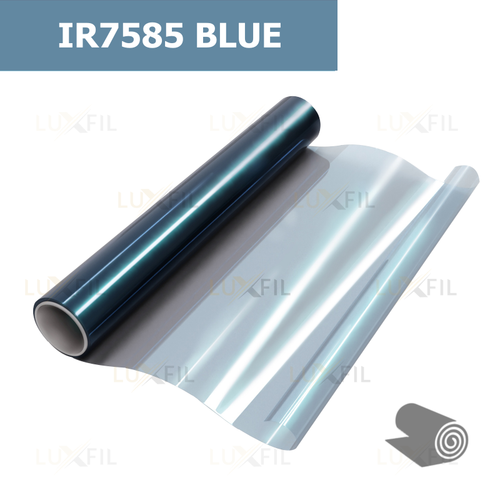Пленка для окон атермальная IR7585 Blue керамика LUXFIL, рулон (размер 1,524x30м.)