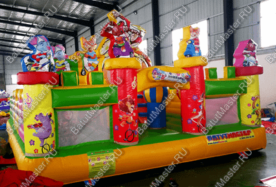 Коммерческий надувной батут "Музыка леса" 7*5*3 м