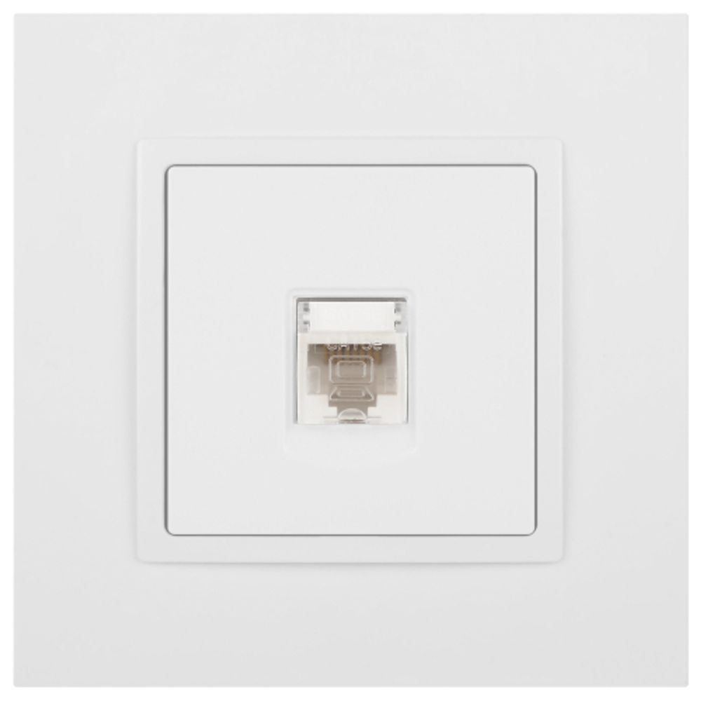 Розетка ЭРА Elegance 14-3107-01М RJ45, белый матовый | Эра Elegance