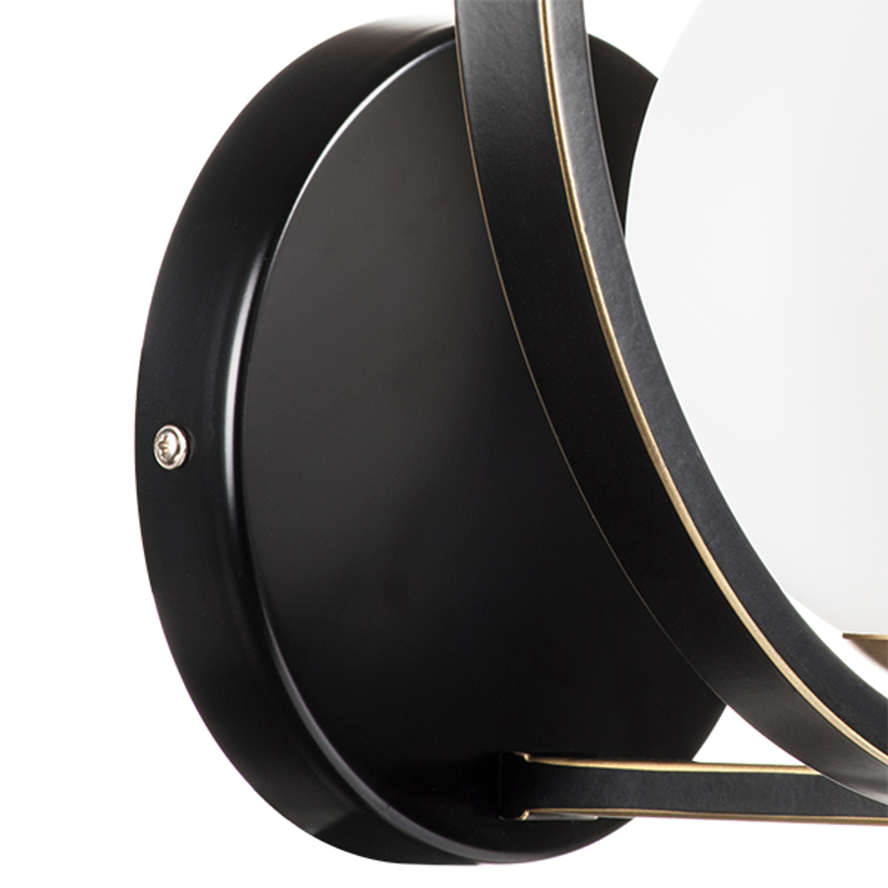 762617 Бра ENNA 1х40W E14 ЧЕРНЫЙ/ЗОЛОТО