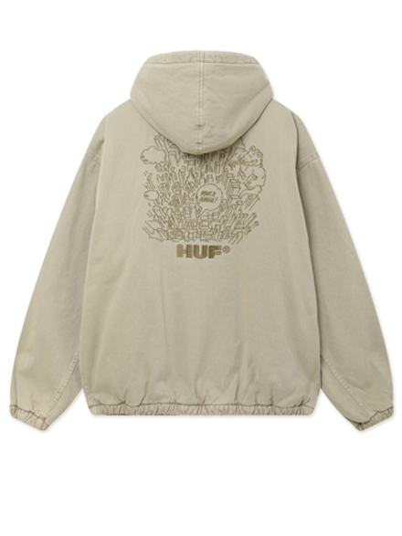 Куртка Джинсовая С Капюшоном What A Jungle Denim Work Jacket