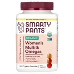 SmartyPants, Organics, Complete, комплекс для женщин, малина, лимон, лайм и виноград, 120 вегетарианских жевательных конфет
