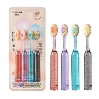 Зубная щетка детская QUEENBEE 0,15 mm 4 шт