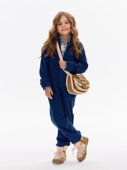 Теплый флисовый комбинезон с карманами