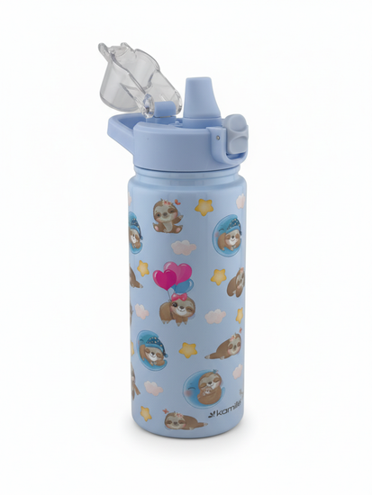 Термос детский 600 мл. с трубочкой Kamille KM 2164 с 3D рисунком