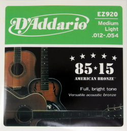 Струны D`Addario EZ920 (Acoustic) бронза