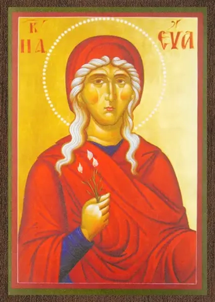 Икона "Ева Праматерь" 6х9 на МДФ-6