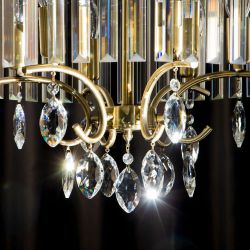 Citilux Инга CL335163 Люстра подвесная хрустальная Бронза