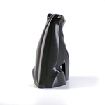 Статуэтка декоративная для интерьера Мишка, русский сувенир, 3D печать,16 см., чёрный