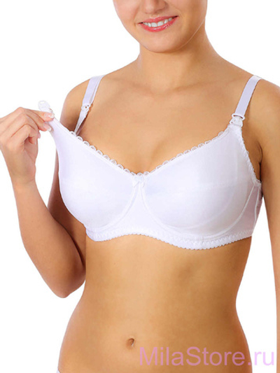 Бюстгальтер для беременных и кормящих мам 5330 белые