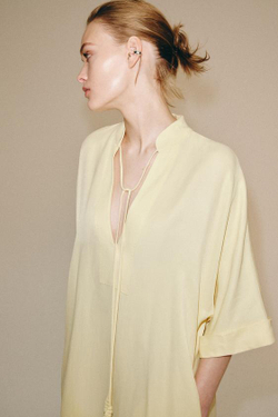 ZARA ПЛАТЬЕ МИДИ — ZW COLLECTION, ЖЕЛТЫЙ