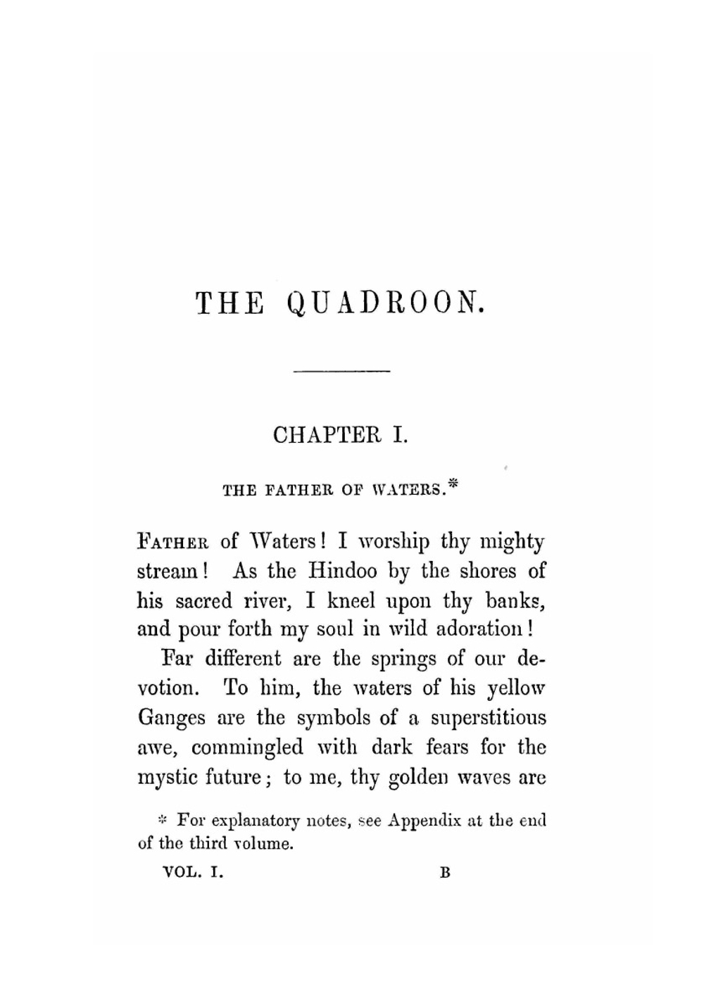 The Quadroon;. Or, a Lover's Adventures in Louisiana, Volume 1 | Reid Mayne