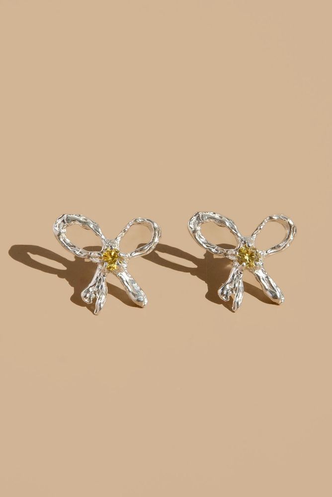 Серьги YELLOW RIBBON EARRINGS / Puntus