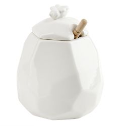 Медовница с ложкой " " 10*10*13см. v=500мл. (подарочная упаковка)