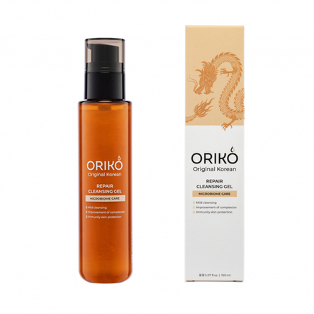 ORIKO Repair cleansing gel Microbiome care Гель для умывания восстанавливающий 150мл