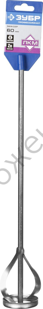 ЗУБР 60х400 мм, шестигранный хвостовик, крашенный, Миксер для красок металлический, ПРОФЕССИОНАЛ (0602-06-40)