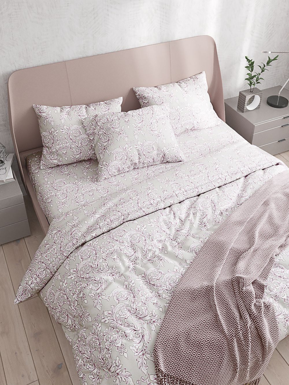 Пододеяльник Сказка "Классика" 2-спальный на молнии 175х215 см, перкаль