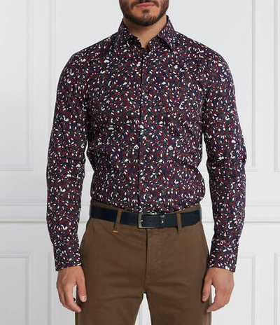 Рубашка HANK BOSS BLACK - бордовый(50502661)